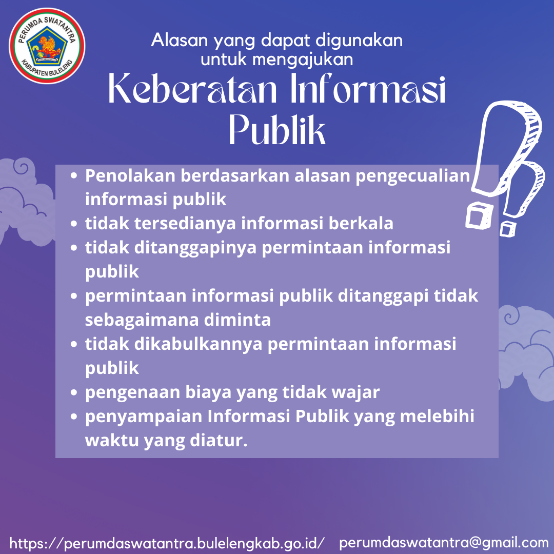 Alasan Yang Dapat Digunakan Untuk Mengajukan Informasi Publik